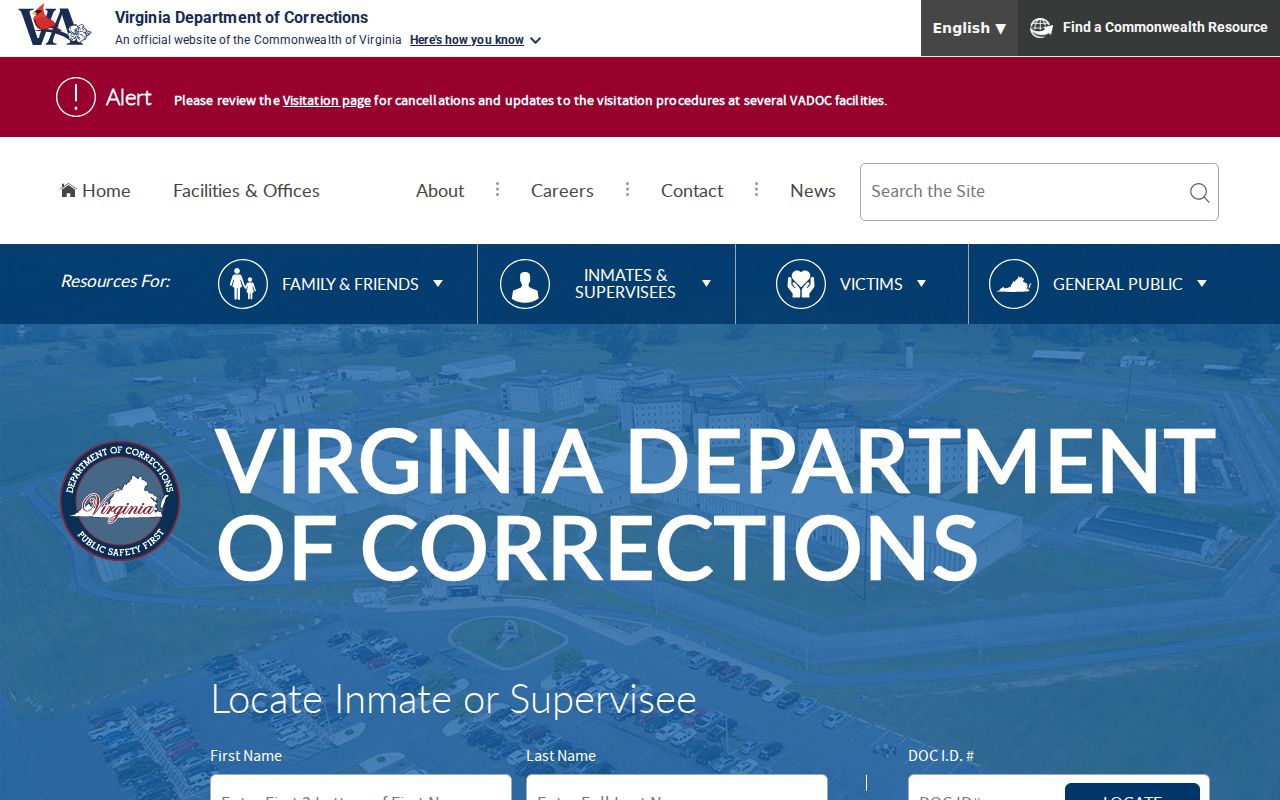 Lorton resident lookup Virginia DOC locator